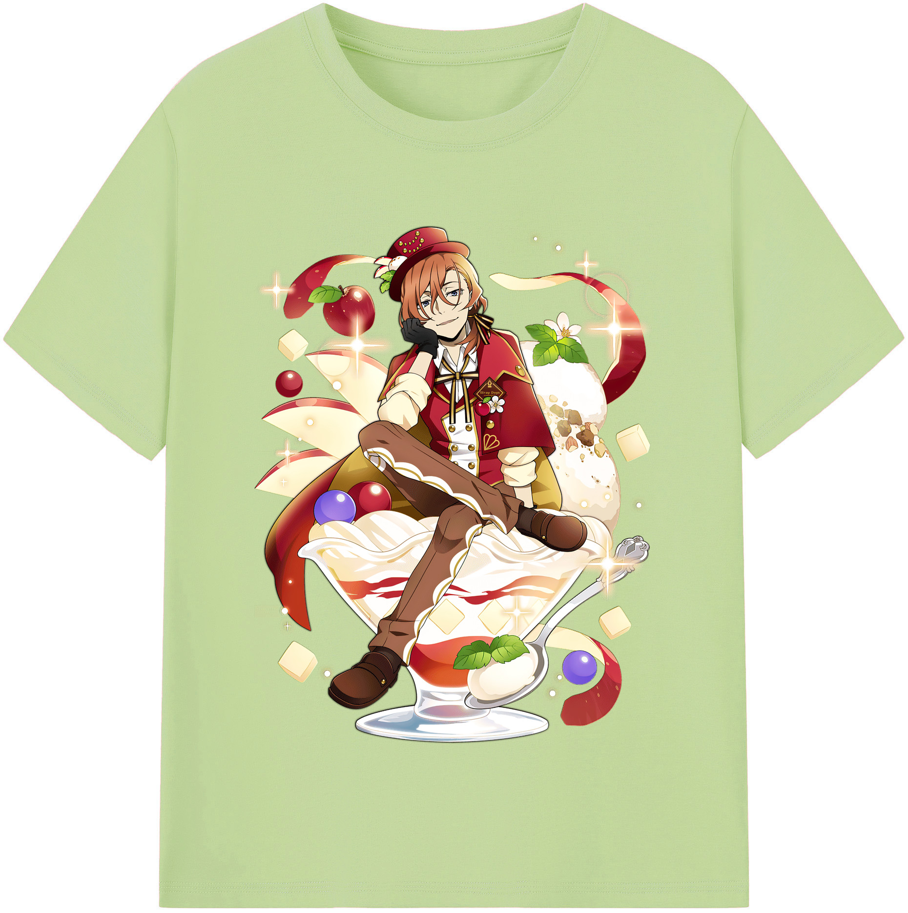 （画像用） 文豪ストレイドッグス Bungo Stray Dogs 綿100％半袖Tシャツ（フロントプリント）